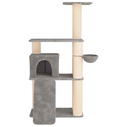 Arbre à chat avec poteaux à griffer en sisal Gris clair 173 cm 629294629294