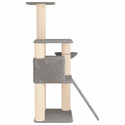 Arbre à chat avec poteaux à griffer en sisal Gris clair 173 cm 629294629294