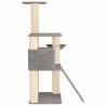 Arbre à chat avec poteaux à griffer en sisal Gris clair 173 cm 629294629294