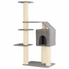 Arbre à chat avec poteaux à griffer en sisal Gris clair 183 cm 629295629295