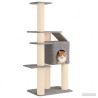 Arbre à chat avec poteaux à griffer en sisal Gris clair 183 cm 629295629295