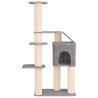 Arbre à chat avec poteaux à griffer en sisal Gris clair 183 cm 629295629295