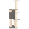 Arbre à chat avec poteaux à griffer en sisal Gris clair 183 cm 629295629295