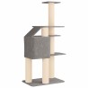 Arbre à chat avec poteaux à griffer en sisal Gris clair 183 cm 629295629295