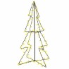 Arbre de Noël cône 160 LED d'intérieur/d'extérieur 78x120 cm 629296629296