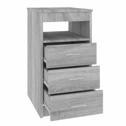 Armoire à tiroirs Sonoma gris 40x50x76 cm Bois d'ingénierie 629297629297