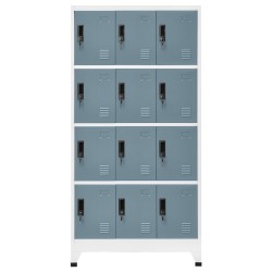 Armoire à casiers Gris clair et gris foncé 90x45x180 cm Acier 629299629299