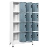 Armoire à casiers Gris clair et gris foncé 90x45x180 cm Acier 629299629299