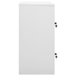 Armoire à casiers Gris clair et rouge 90x45x92,5 cm Acier 629300629300