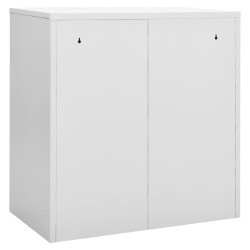 Armoire à casiers Gris clair et rouge 90x45x92,5 cm Acier 629300629300