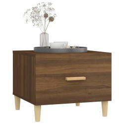 Tables basses 2 pcs chêne marron 50x50x40 cm bois d'ingénierie 629302629302