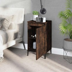 Tables de chevet 2 pcs chêne fumé 40x35x70 cm bois d'ingénierie 629303629303