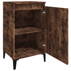 Tables de chevet 2 pcs chêne fumé 40x35x70 cm bois d'ingénierie 629303629303