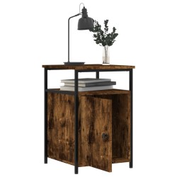 Tables de chevet 2 pcs chêne fumé 40x42x60 cm bois d'ingénierie 629305629305