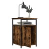 Tables de chevet 2 pcs chêne fumé 40x42x60 cm bois d'ingénierie 629305629305