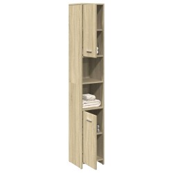 Armoire de salle de bain Chêne sonoma 30x30x183,5 cm Aggloméré 629312629312