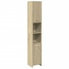 Armoire de salle de bain Chêne sonoma 30x30x183,5 cm Aggloméré 629312629312