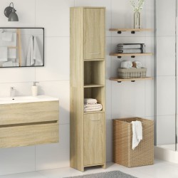 Armoire de salle de bain Chêne sonoma 30x30x183,5 cm Aggloméré 629312629312