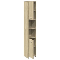 Armoire de salle de bain Chêne sonoma 30x30x183,5 cm Aggloméré 629312629312