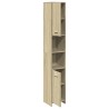 Armoire de salle de bain Chêne sonoma 30x30x183,5 cm Aggloméré 629312629312