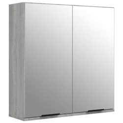 Armoire à miroir de salle de bain Sonoma gris 64x20x67 cm 629315629315