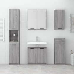 Armoire à miroir de salle de bain Sonoma gris 64x20x67 cm 629315629315