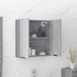 Armoire à miroir de salle de bain Sonoma gris 64x20x67 cm 629315629315