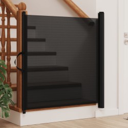 Porte rétractable pour animaux de compagnie noir 102,5x125 cm 629317629317