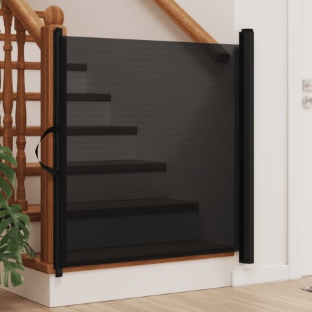 Porte rétractable pour animaux de compagnie noir 102,5x125 cm 629317629317