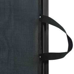 Porte rétractable pour animaux de compagnie noir 102,5x125 cm 629317629317