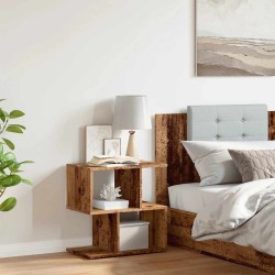 Table de chevet vieux bois 50x30x51,5 cm bois d'ingénierie 629318629318
