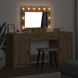 Table de Toilette 3 pcs Marron 78,5 x 41 x 135 cm 629319629319