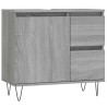 Armoire de bain sonoma gris 65x33x60 cm bois d'ingénierie 629325629325