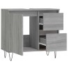 Armoire de bain sonoma gris 65x33x60 cm bois d'ingénierie 629325629325