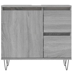 Armoire de bain sonoma gris 65x33x60 cm bois d'ingénierie 629325629325
