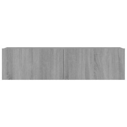 Armoire murale TV Sonoma gris 120x30x30 cm Bois d'ingénierie 629326629326