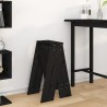 Tabourets lot de 2 noir 40x40x75 cm bois massif de pin 629331629331