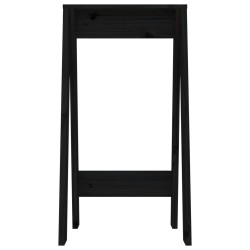 Tabourets lot de 2 noir 40x40x75 cm bois massif de pin 629331629331