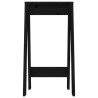 Tabourets lot de 2 noir 40x40x75 cm bois massif de pin 629331629331