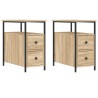 Tables de chevet 2 pcs chêne sonoma 30x60x60 cm bois ingénierie 629335629335