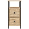 Tables de chevet 2 pcs chêne sonoma 30x60x60 cm bois ingénierie 629335629335