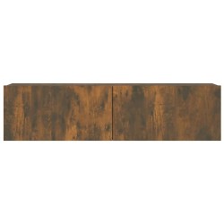Armoire murale TV Chêne fumé 120x30x30 cm Bois d'ingénierie 629340629340