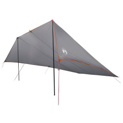Auvent de véhicule avec toit Gris et orange 518 x 580 x 215 cm 629341629341