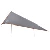 Auvent de véhicule avec toit Gris et orange 518 x 580 x 215 cm 629341629341