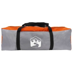 Auvent de véhicule avec toit Gris et orange 518 x 580 x 215 cm 629341629341