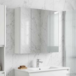 Armoire Miroir de Salle de Bain Blanc 63,5 x 15,5 x 60,5 cm 629345629345