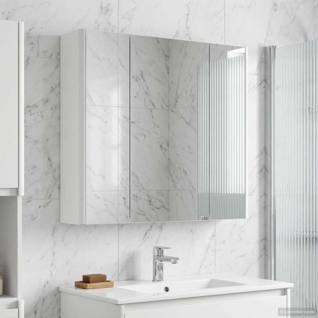 Armoire Miroir de Salle de Bain Blanc 63,5 x 15,5 x 60,5 cm 629345629345