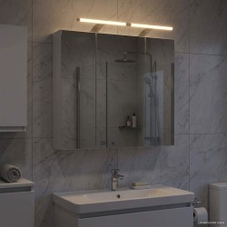 Armoire Miroir de Salle de Bain Blanc 70 x 14,5 x 70 cm 629348629348
