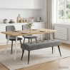 Banc avec capitonnage bouton Gris foncé 110 x 40 x 46 cm 629350629350