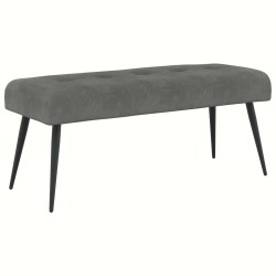 Banc avec capitonnage bouton Gris foncé 110 x 40 x 46 cm 629350629350